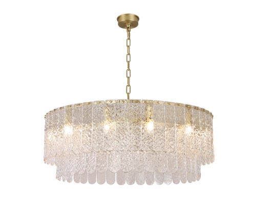 Люстра подвесная Newport 8370/80 C brass DAISY E14 12*40W латунь