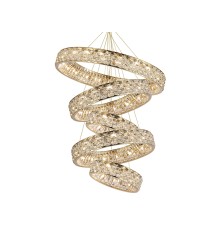 Потолочная чашка Newport 8530/8560 D30 5 вертик.колец gold TIFFANY золото шампань