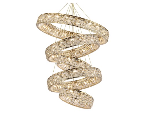 Потолочная чашка Newport 8530/8560 D30 5 вертик.колец gold TIFFANY золото шампань