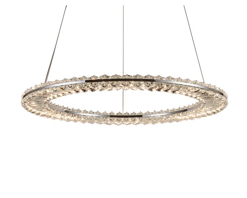 Люстра подвесная светодиодная Newport 8241N/600 chrome CRYSTAL LED 45W 4950Lm 3100-4000K хром