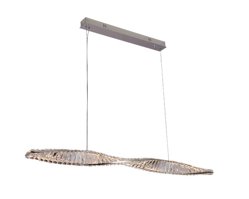 Люстра подвесная светодиодная Newport 8244N/120 chrome CRYSTAL LED 30W 3000Lm 3100-4000K хром