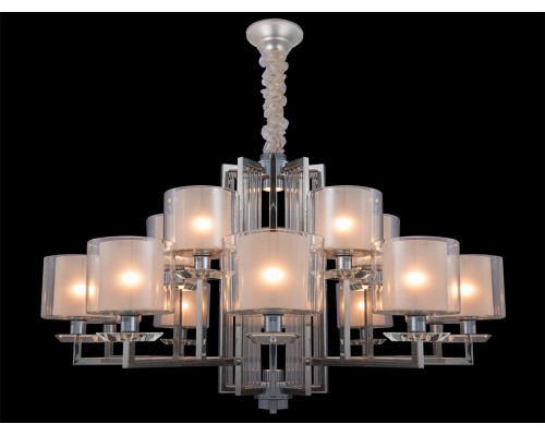 Люстра подвесная Newport 4410+5/C chrome ALEXANDRA Е14+LED 15+2*40W+5W хром