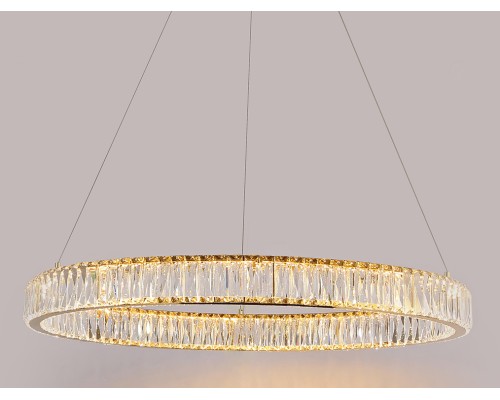 Люстра подвесная светодиодная Newport 8240/80 gold CRYSTAL LED 50W золото