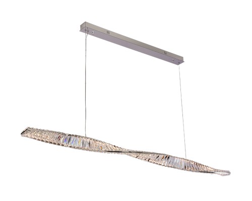 Люстра подвесная светодиодная Newport 8244N/160 chrome CRYSTAL LED 40W 4000Lm 3100-4000K хром