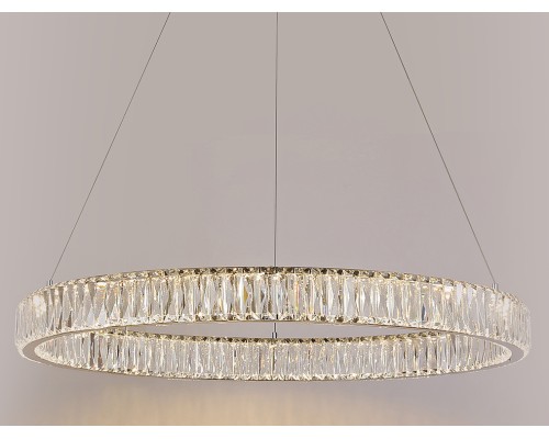 Люстра подвесная светодиодная Newport 8240/80 chrome CRYSTAL LED 50W хром