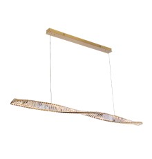 Люстра подвесная светодиодная Newport 8244N/160 gold CRYSTAL LED 40W 4000Lm 3100-4000K золото