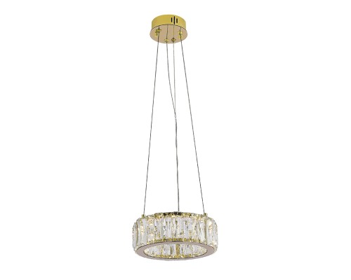 Люстра подвесная светодиодная Newport 8240N/20 gold CRYSTAL LED 12W 1320Lm 3100-4000K золото