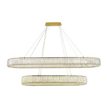 Потолочная чашка Newport 8240 L35*12*H4 90+140 oval gold CRYSTAL золото