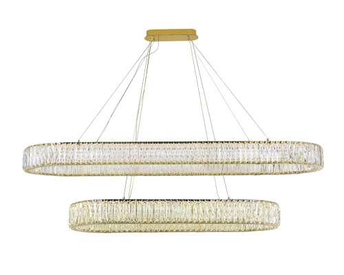 Потолочная чашка Newport 8240 L35*12*H4 90+140 oval gold CRYSTAL золото