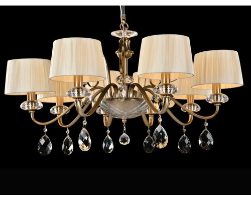 Люстра подвесная Newport 1708/C GRETA E14 8*40W бронза