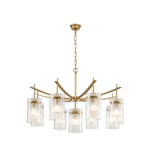 Люстра подвесная Newport 4579/C FRANCESCA E14 9*40W французское золото