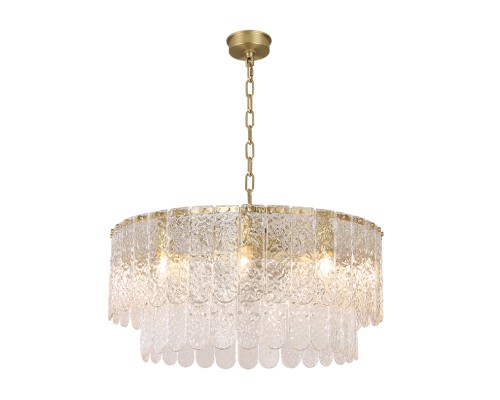 Люстра подвесная Newport 8370/60 C brass DAISY E14 9*40W латунь