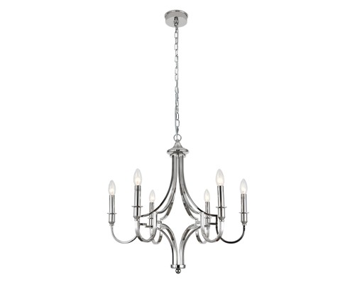 Люстра подвесная Newport 3456/С nickel DANIELA E14 6*40W никель