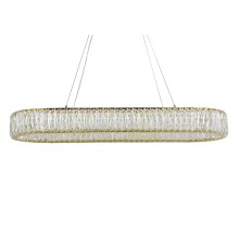 Люстра подвесная светодиодная Newport 8240N/90 oval gold CRYSTAL LED 50W 4620Lm 3100-4000K золото