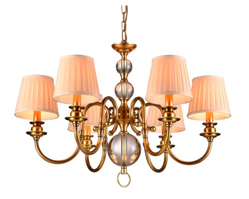 Люстра подвесная Newport 3106 B/C без абажуров CALIFORNIA E14 6*40W черная латунь