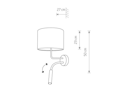 Бра Nowodvorski Hotel Plus Gray (Cерия Hotel Plus, Цвет Серый) арт. 9071