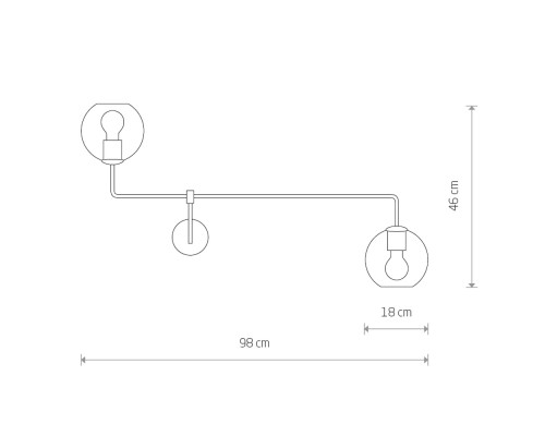 Бра Nowodvorski Monaco Black 9362