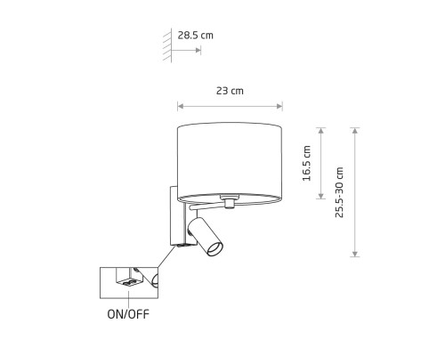 Бра Nowodvorski Santana A Black 11661