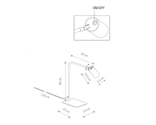 Настольная лампа Nowodvorski Mono White 7703
