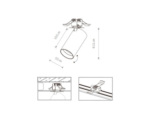 Спот Nowodvorski Mono Surface White 7827