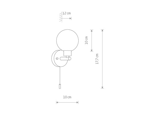 Настенный светильник Nowodvorski Simi Black 8052