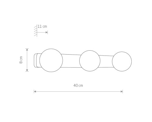 Настенный светильник Nowodvorski Brazos White/Chrome 6951