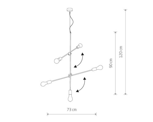 Подвесная люстра Nowodvorski Sticks 9076