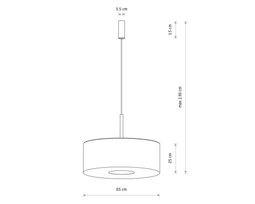 Подвесная люстра Nowodvorski Santana L Black 11660