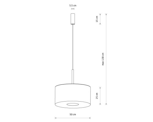 Подвесная люстра Nowodvorski Santana M Black 11659