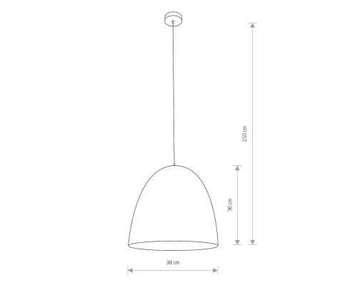 Подвесной светильник Nowodvorski Egg M White/Copper 10323