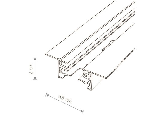 Шинопровод встраиваемый однофазный Nowodvorski Profile Recessed 9013