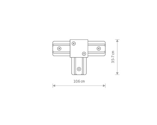 Коннектор T-образный Nowodvorski Profile 9187