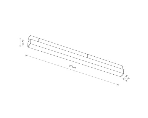 Трековый магнитный светильник Nowodvorski Lvm Line Black 10148