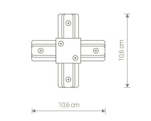 Коннектор X-образный Nowodvorski Profile 9190