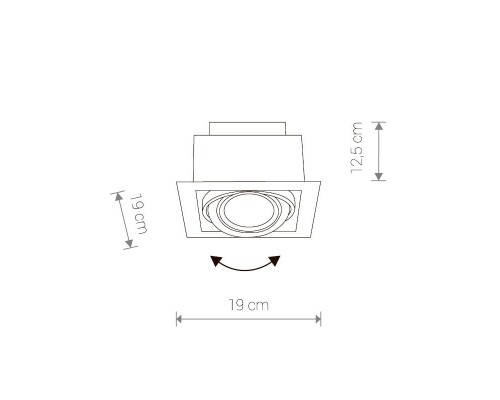 Встраиваемый светильник "кардан" Nowodvorski 9573 Downlight Серебро