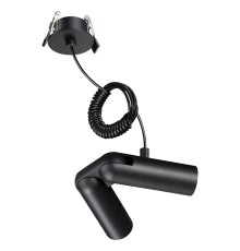 359386 KONST NT24 черный База встраиваемая для ввода питания с гибким угловым соединителем «L» и проводом-подвесом (длина провода – 2м) IP20 48V GLAT