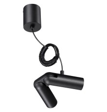 359387 KONST NT24 черный База накладная для ввода питания с гибким угловым соединителем «L» и проводом-подвесом (длина провода – 2м) IP20 48V GLAT