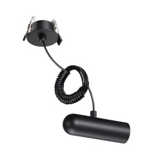 359384 KONST NT24 черный База встраиваемая для ввода питания с заглушкой и проводом-подвесом (длина провода – 2м) IP20 48V GLAT