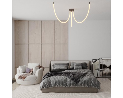 359328 KONST NT24 000 черный Светильник светодиодный IP20 LED 3000K 25W 170-265V 2420Лм RAMO