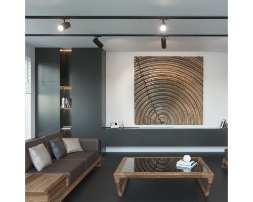 359149 PORT NT23 091 черный Светильник трековый однофазный двухжильный IP20 LED 15W 220V 3000К 1440Лм SELENE