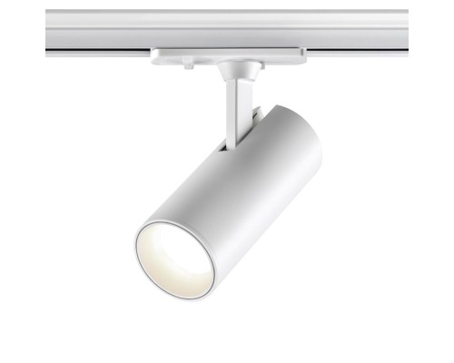 359148 PORT NT23 091 белый Светильник трековый однофазный двухжильный IP20 LED 15W 220V 4000К 1440Лм SELENE