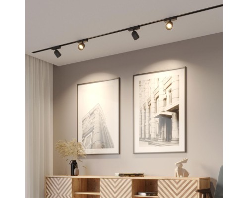 359803 PORT NT25 246 черный Светильник трековый однофазный двухжильный IP20 LED 10W 180-265V 3000К SOLETTE