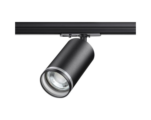 370877 PORT NT22 черный Светильник трековый однофазный двухжильный IP20 GU10 9W 220V ULAR