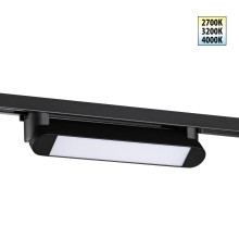 359791 PORT NT25 236 черный Светильник однофазный двухжильный трековый с переключ. цв. температуры IP20 LED 12W 180-265V 2700К/3200К/4000К ITER