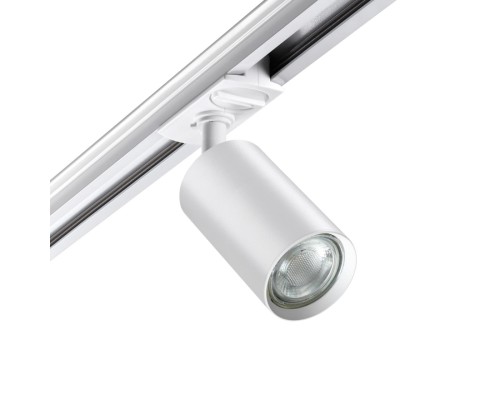 370962 PORT NT23 093 белый Светильник однофазный двухжильный трековый GU10 50W 220V PIPE