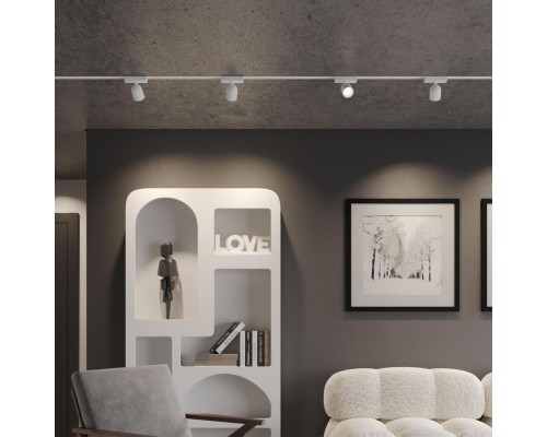 359806 PORT NT25 246 белый Светильник трековый однофазный двухжильный IP20 LED 10W 180-265V 4000К SOLETTE