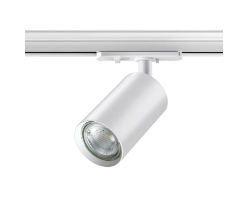 370962 PORT NT23 093 белый Светильник однофазный двухжильный трековый GU10 50W 220V PIPE