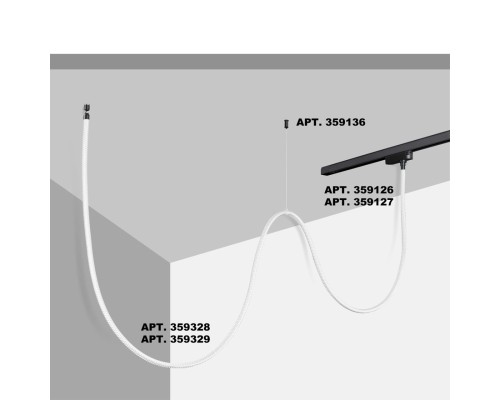 359329 KONST NT24 000 черный Светильник светодиодный IP20 LED 4000K 25W 170-265V 2420Лм RAMO