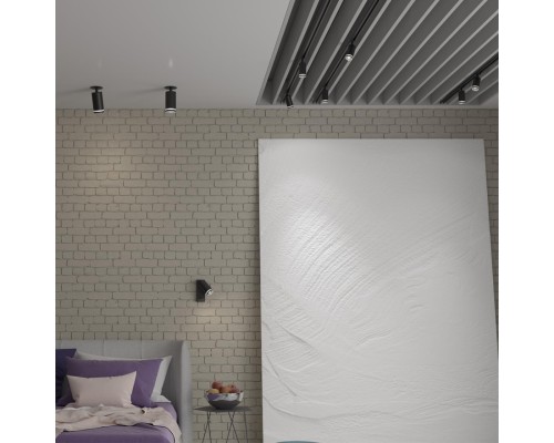 370877 PORT NT22 черный Светильник трековый однофазный двухжильный IP20 GU10 9W 220V ULAR