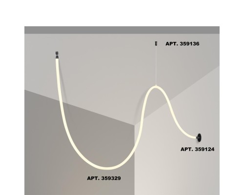 359329 KONST NT24 000 черный Светильник светодиодный IP20 LED 4000K 25W 170-265V 2420Лм RAMO